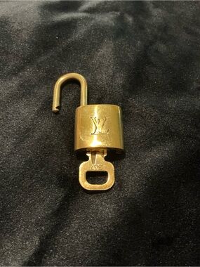 Louis Vuitton Gold-tone Padlock and Key